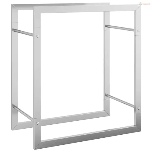 Rozsdamentes acél tűzifatároló 50 x 28 x 56 cm