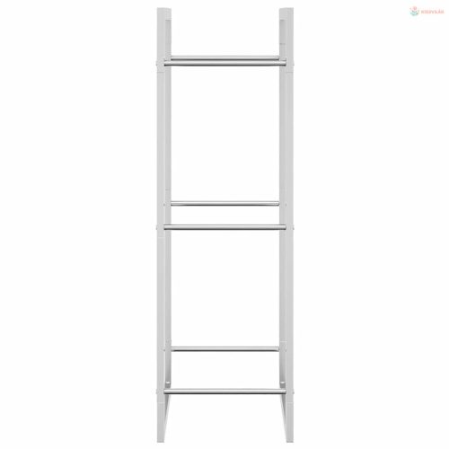 Rozsdamentes acél tűzifatároló 50x28x94 cm