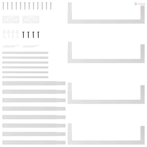 Rozsdamentes acél tűzifatároló 50x28x94 cm