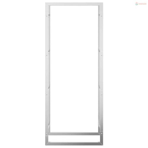 Rozsdamentes acél tűzifatároló 50x28x132 cm