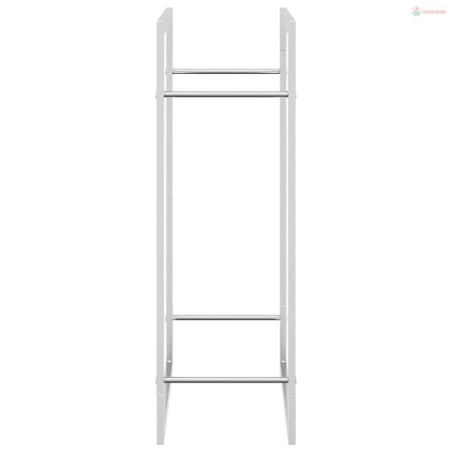 Rozsdamentes acél tűzifatároló 80x28x86 cm