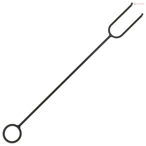 Rusztikus acél XXL méretű tűztál piszkavassal 62 x 54 x 56 cm