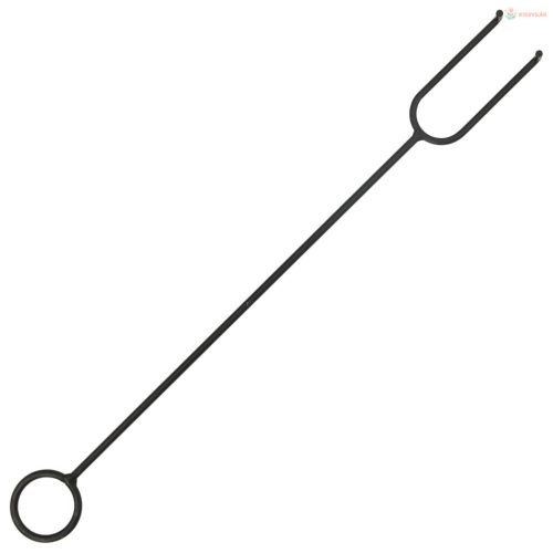 Acél XXL méretű tűztál piszkavassal 79 x 79 x 46,5 cm