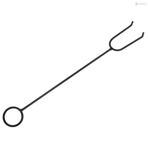 Acél XXL méretű tűztál piszkavassal 50 cm