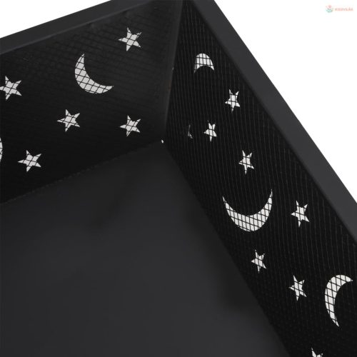 Acél XXL méretű tűztál piszkavassal 50 cm