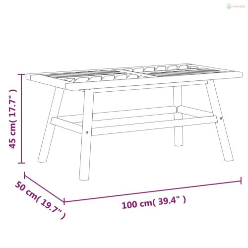 2 részes tömör akácfa kerti ülőgarnitúra