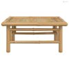 Bambusz kerti asztal 65 x 55 x 30 cm