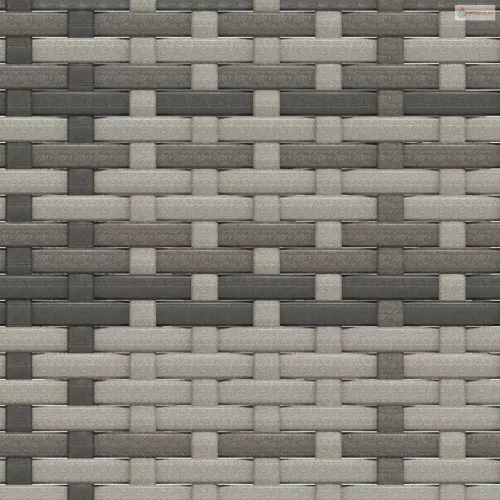 3 részes szürke polyrattan kerti ülőgarnitúra párnákkal