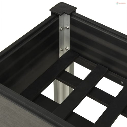 Szürke WPC kerti magaságyás 120 x 40 x 75 cm