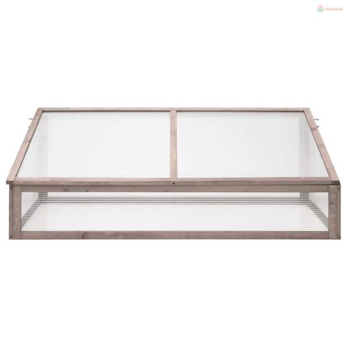 Szürke fenyőfa melegház 110 x 56 x 39 cm