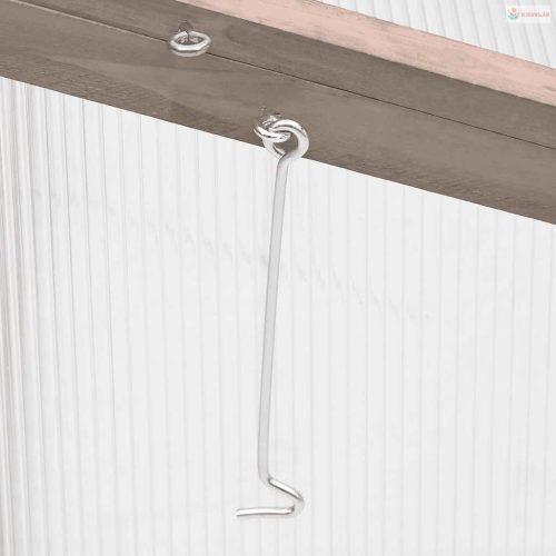 Szürke fenyőfa melegház 110 x 56 x 39 cm