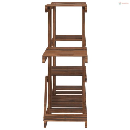 Tömör fenyőfa virágtartó állvány 110 x 25 x 73 cm