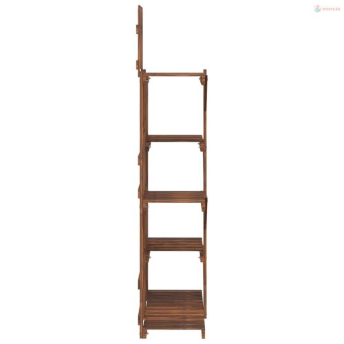 Tömör fenyőfa virágtartó állvány 60 x 25 x 130 cm
