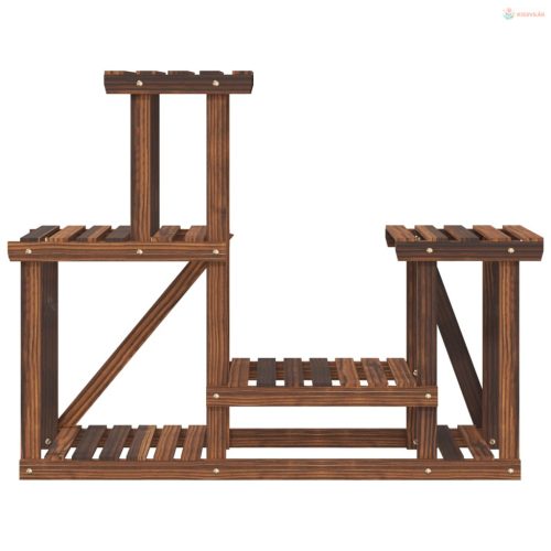 Tömör fenyőfa virágtartó állvány 90 x 25 x 73,5 cm