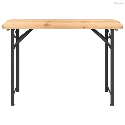 3 részes tömör fenyőfa összecsukható sörözőasztal garnitúra