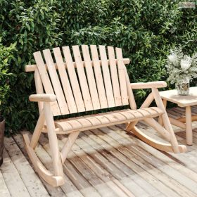   2 személyes tömör lucfenyő kerti hintapad 123 x 96 x 102 cm