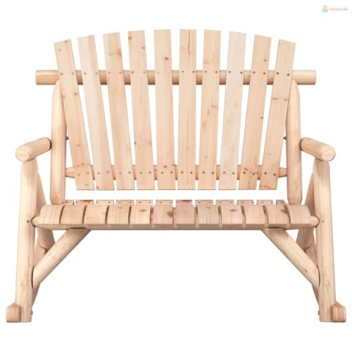 2 személyes tömör lucfenyő kerti hintapad 123 x 96 x 102 cm