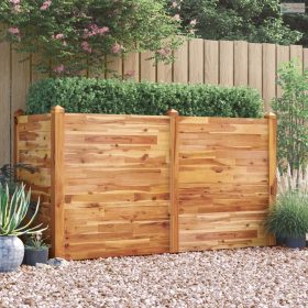 Tömör akácfa kerti magaságyás 160 x 60 x 84 cm