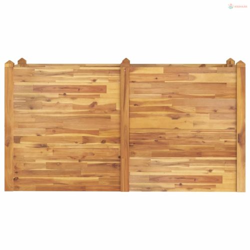 Tömör akácfa kerti magaságyás 160 x 60 x 84 cm