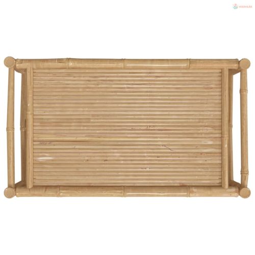 Bambusz kerti dohányzóasztal 100 x 55 x 33 cm