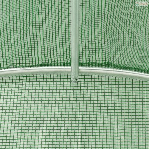 Zöld acélvázas melegház 4 m² 2 x 2 x 2 m