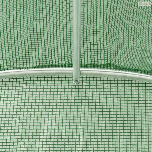 Zöld acélvázas melegház 6 m² 3 x 2 x 2 m