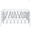 Fehér szőtt szövet kerti asztal 70 x 70 x 34 cm
