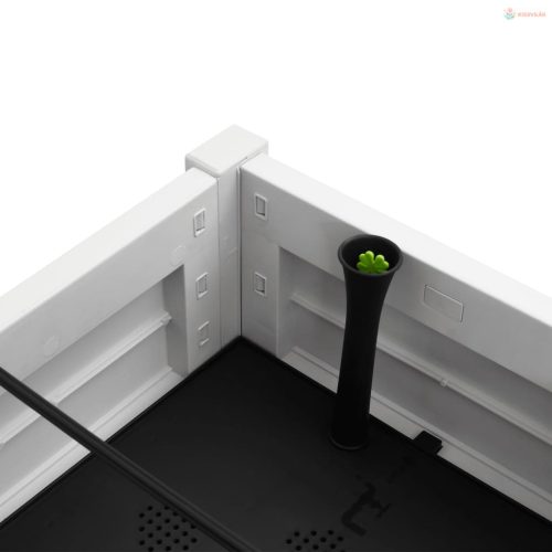 Fehér polipropilén magaságyás 110x45x79 cm