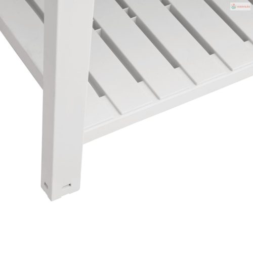 Fehér polipropilén magaságyás 110x45x79 cm