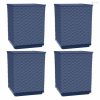 4 db kékszürke polipropilén növénytartó 30 x 30 x 37 cm
