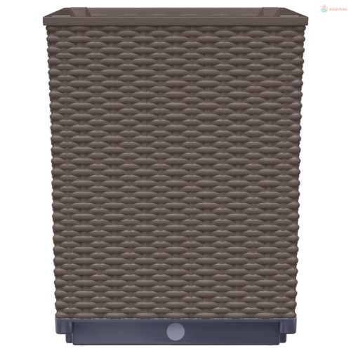 4 db barna polipropilén növénytartó 30 x 30 x 37 cm