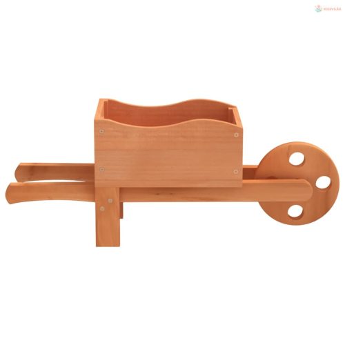 2 db tömör fenyőfa talicska növénytartó 47 x 15 x 19 cm