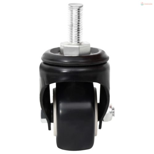 4 db fekete vas kerék ültetőládához 8 x 3,5 x 8 cm