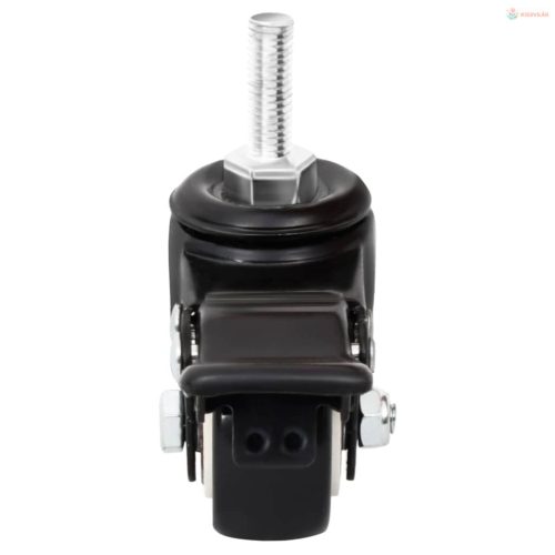 4 db fekete vas kerék ültetőládához 8 x 3,5 x 8 cm