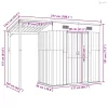 Zöld kerti fészer meghosszabbított tetővel 277x107x181 cm
