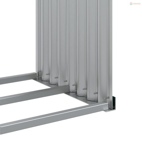 Zöld horganyzott acél rönktartó 120 x 45 x 100 cm