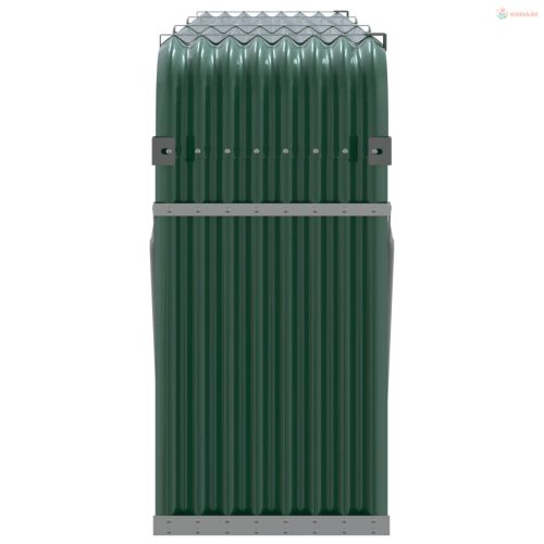 Zöld horganyzott acél rönktartó 234 x 45 x 100 cm