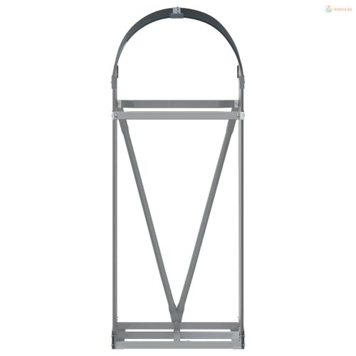 Antracit színű horganyzott acél fatörzstartó 40 x 45 x 100 cm