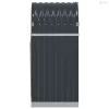 Antracit színű horganyzott acél fatörzstartó 40 x 45 x 100 cm