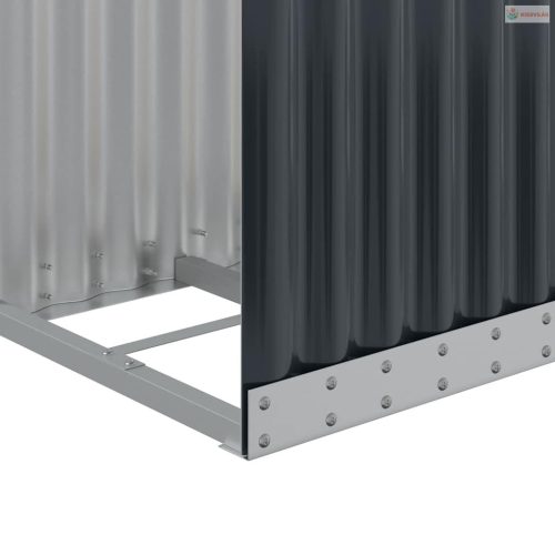 Antracit színű horganyzott acél fatörzstartó 40 x 45 x 100 cm