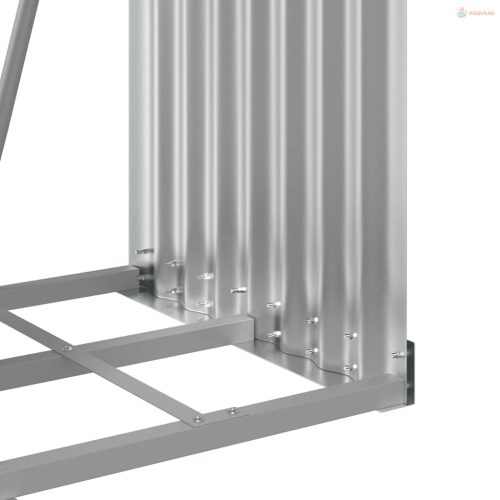 Antracit színű horganyzott acél fatörzstartó 40 x 45 x 100 cm