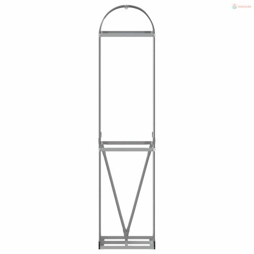 Antracit színű horganyzott acél fatörzstartó 40 x 45 x 170 cm