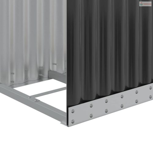 Antracit színű horganyzott acél fatörzstartó 40 x 45 x 170 cm