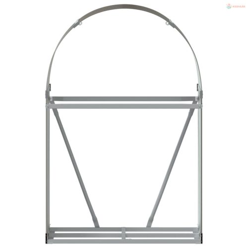 Barna horganyzott acél rönktartó 80x45x100 cm