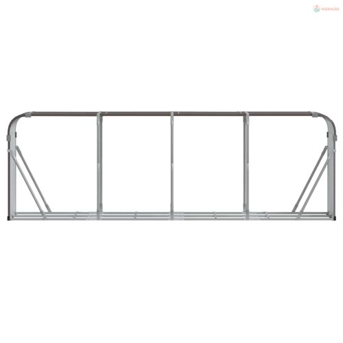 Barna horganyzott acél rönktartó 300x45x100 cm