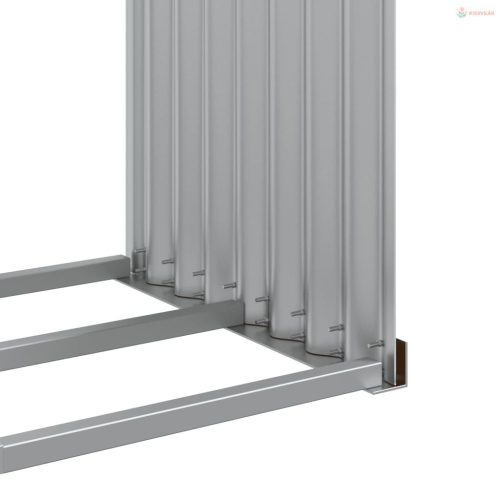 Fautánzatú horganyzott acél rönktartó 120 x 45 x 140 cm