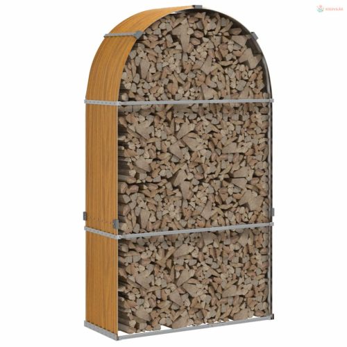 Fautánzatú horganyzott acél rönktartó 120 x 45 x 210 cm