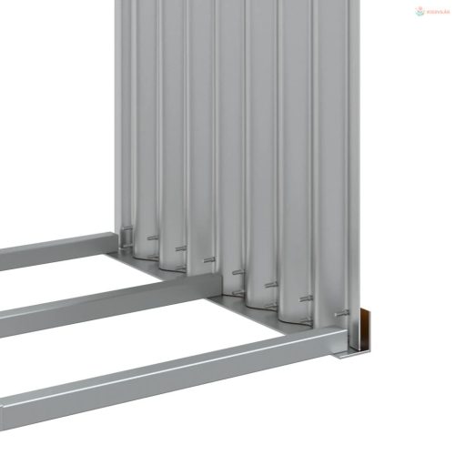 Fautánzatú horganyzott acél rönktartó 120 x 45 x 210 cm