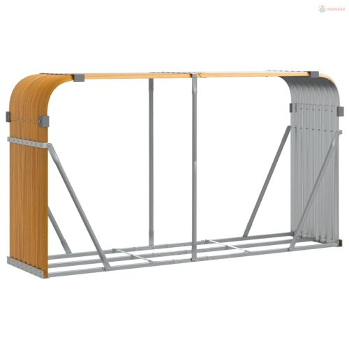 Fautánzatú horganyzott acél rönktartó 180 x 45 x 100 cm