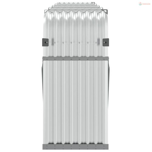 Ezüstszínű horganyzott acél rönktartó 300 x 45 x 100 cm